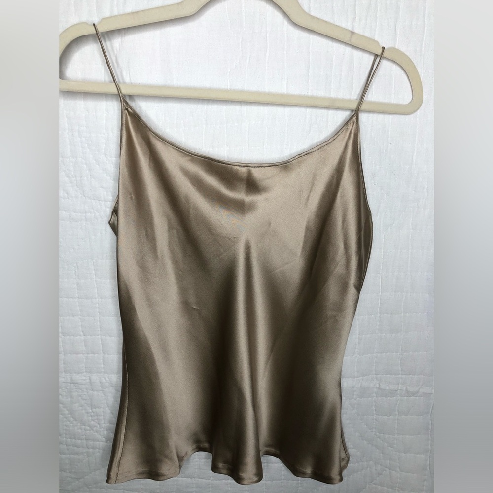 Carmen Mark Valvo collection 100% silk tank top size 8